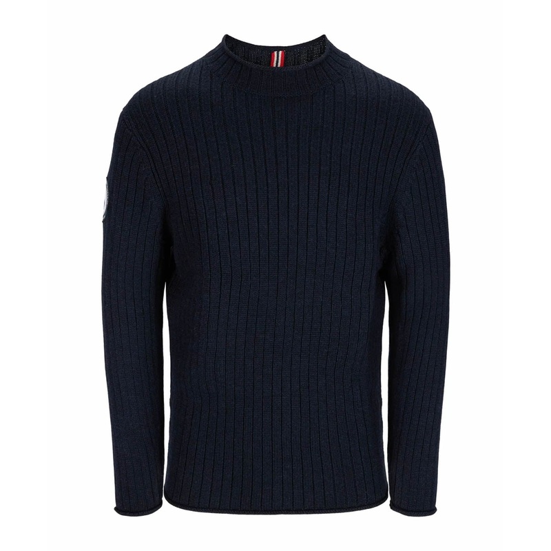 Roald Roll Neck Sweater|M|L|XL|Faded Navy|Oatmeal