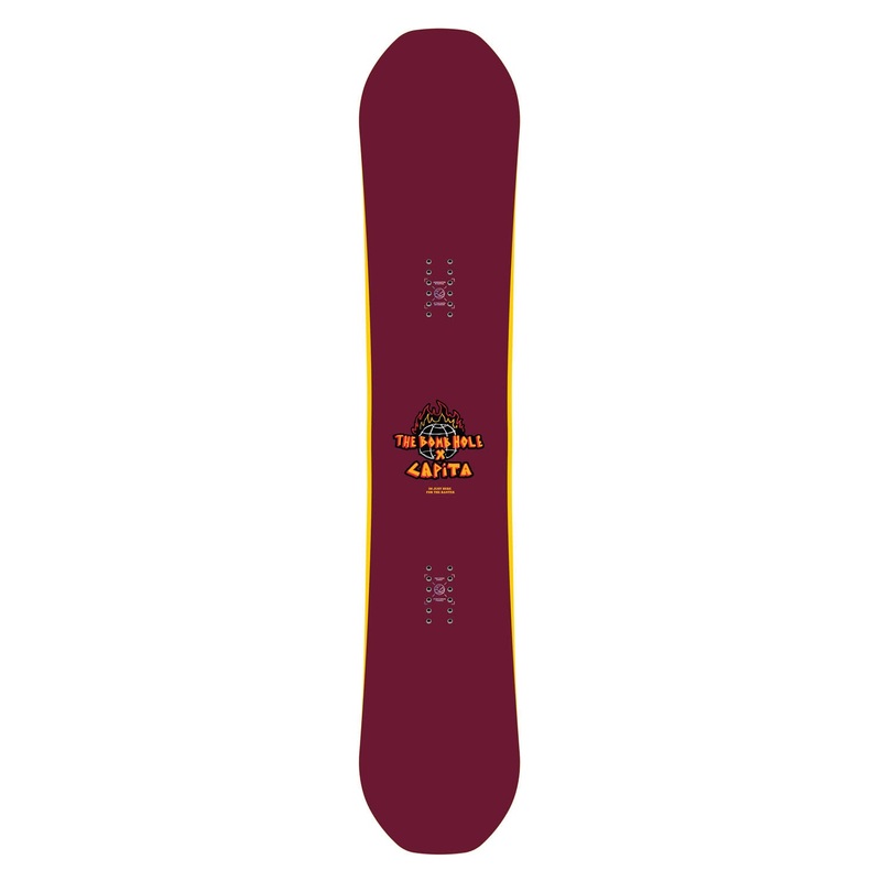 Capita x Bomb Hole Big Nice Burgundy Snowboard 2025