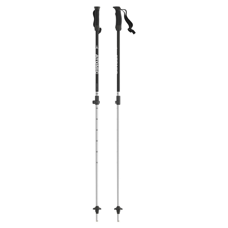 AMT JR Telescopic Ski Pole|One Size|BLACK SILVER