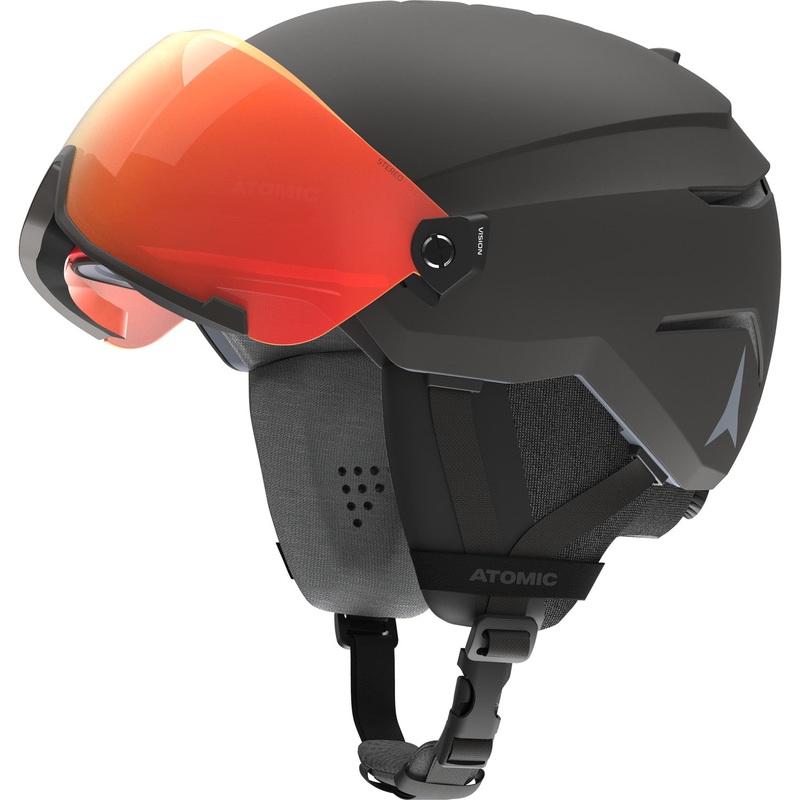 Savor Visor Photo Helmet|Medium (55-59cm)|Large (59-63cm)|Small (51-55cm)|Black|White Heather