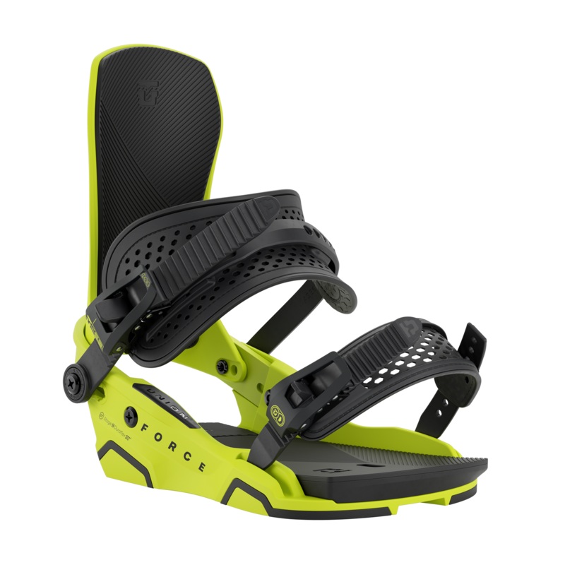Force Snowboard Bindings 2026|Medium (UK 7-9)|Large (UK 9.5-12)|Black 20-YR|Team HB Cyber Lime