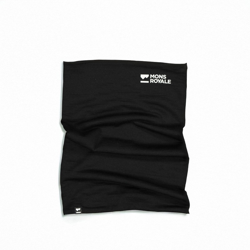 Double Up Merino Neckwarmer|One Size|Black|Midnight