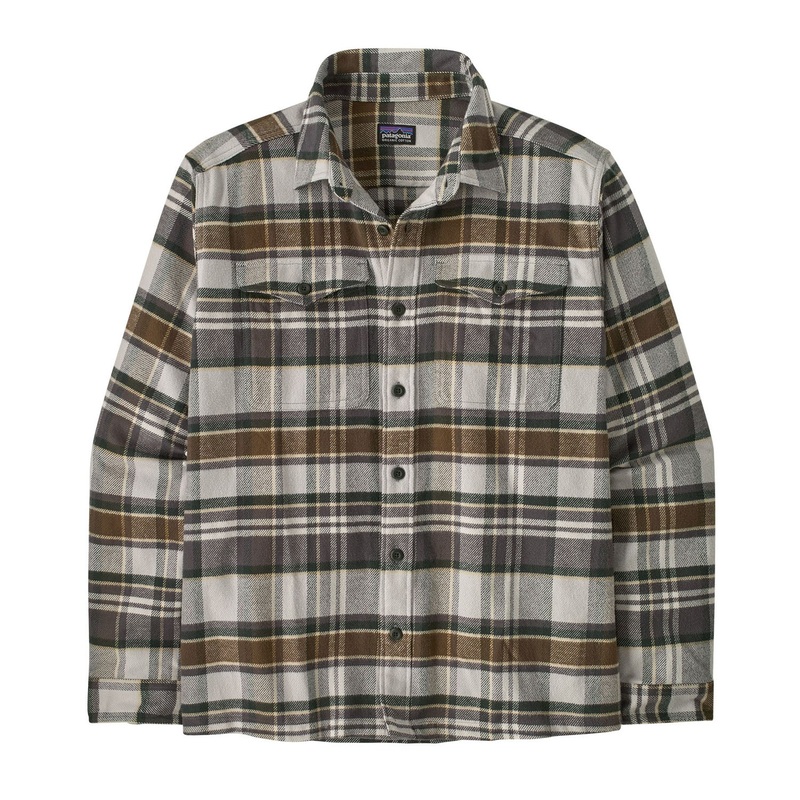 Men’s Fjord Flannel Shirt|S|M|L|XL|Blizzard: Salt Grey|Hibernate: Sunken Blue