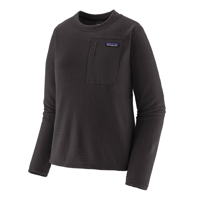Women’s R1 Air Crew Midlayer|S|M|L|XL|Black|Wool White