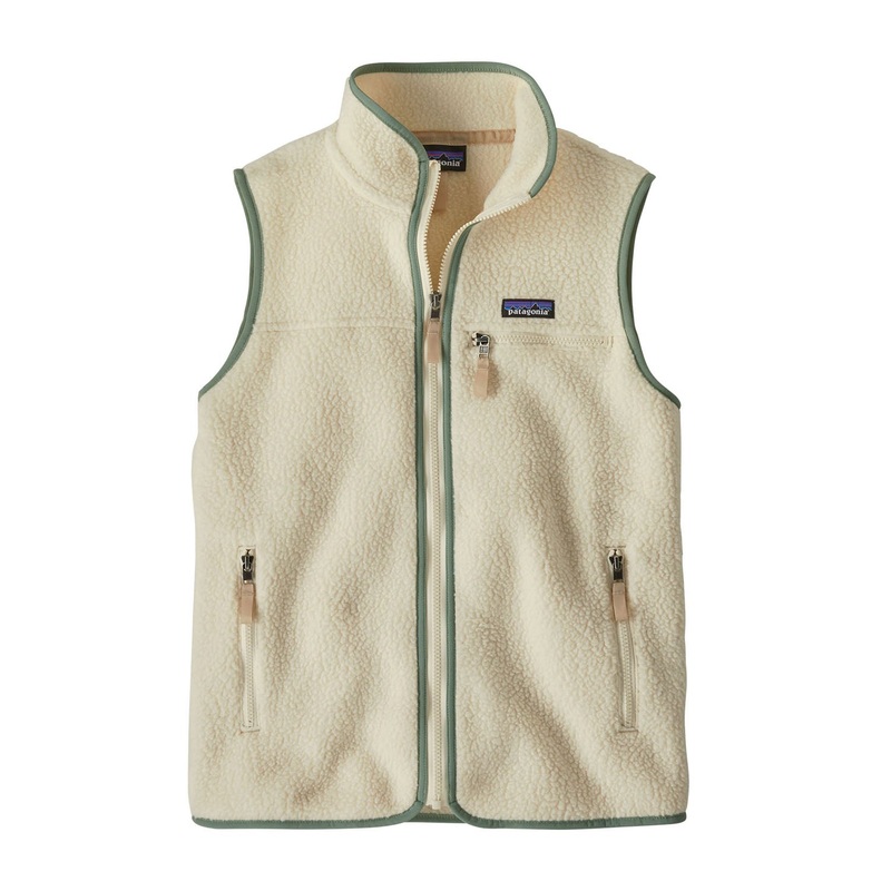 Women’s Retro Pile Vest|S|M|L|XL|Barnacle Blue|Natural w/Ellwood Green