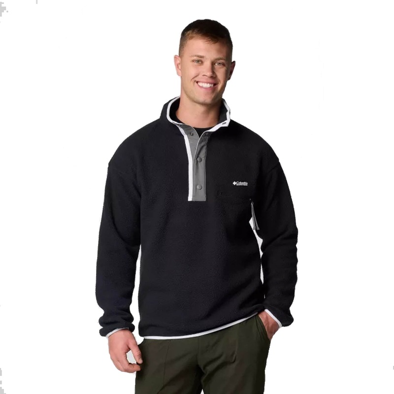 Helvetia II Half Snap Fleece|S|M|L|XL|Black