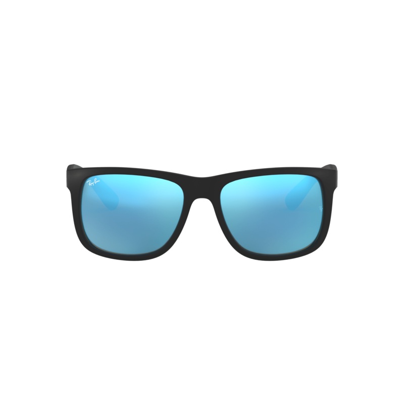 RAY BAN JUSTIN RUBBER BLACK | BLUE MIRROR