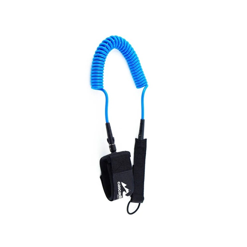 CASCADIA SUP COIL LEASH – 11’|BLACK|BLUE