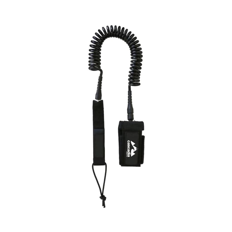 CASCADIA SUP COIL LEASH – 11’|BLACK|BLUE