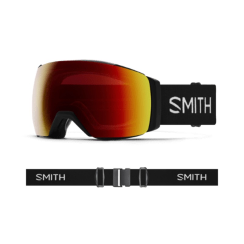 SMITH I/O MAG XL BLACK | SUN RED MIRROR & STORM YELLOW FLASH