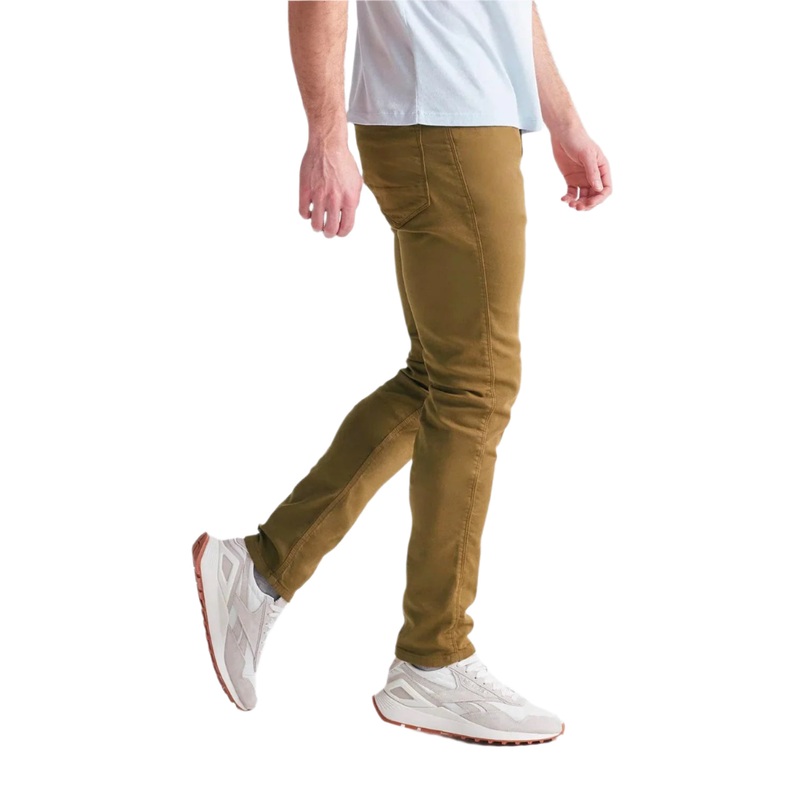 DU/ER PANT NO SWEAT SLIM – TOBACCO