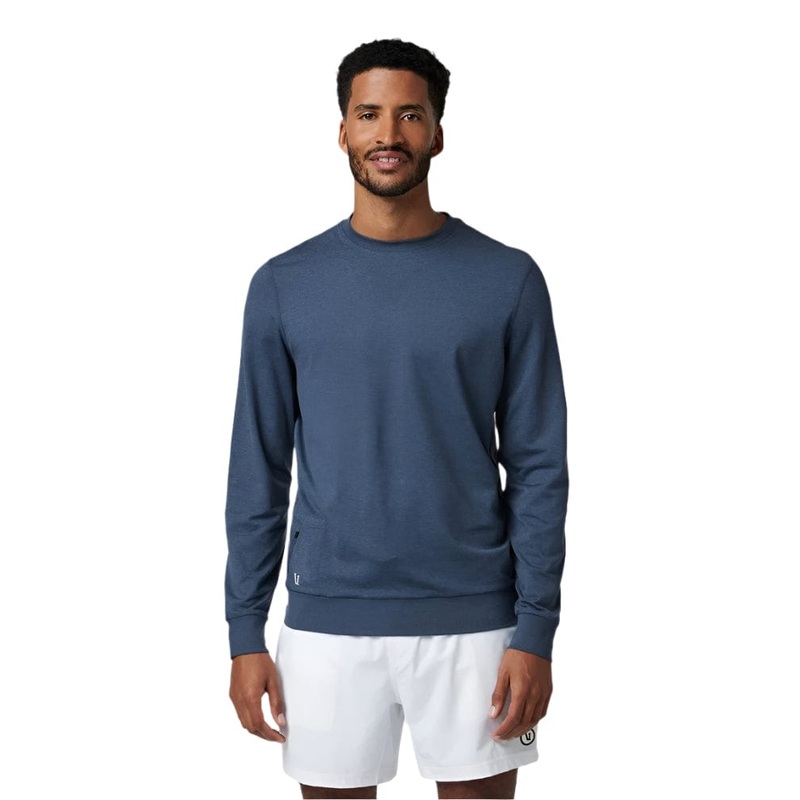 VUORI SWEATER PONTO PERFORMANCE CREW – AZURE HEATHER