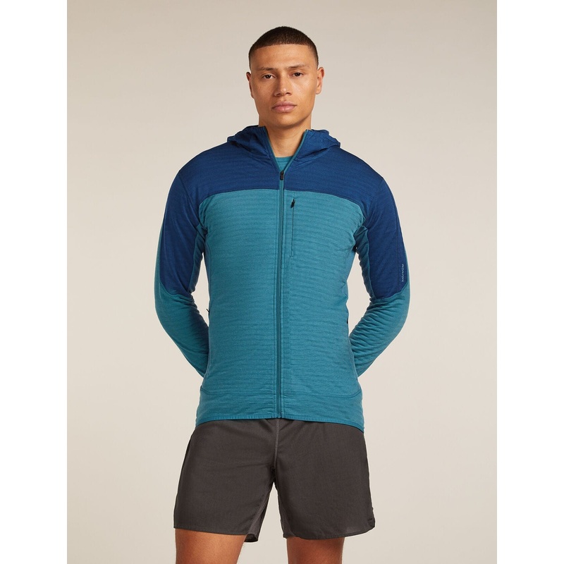ICEBREAKER HOODIE 300 REALFLEECE DESCENDER LS ZIP