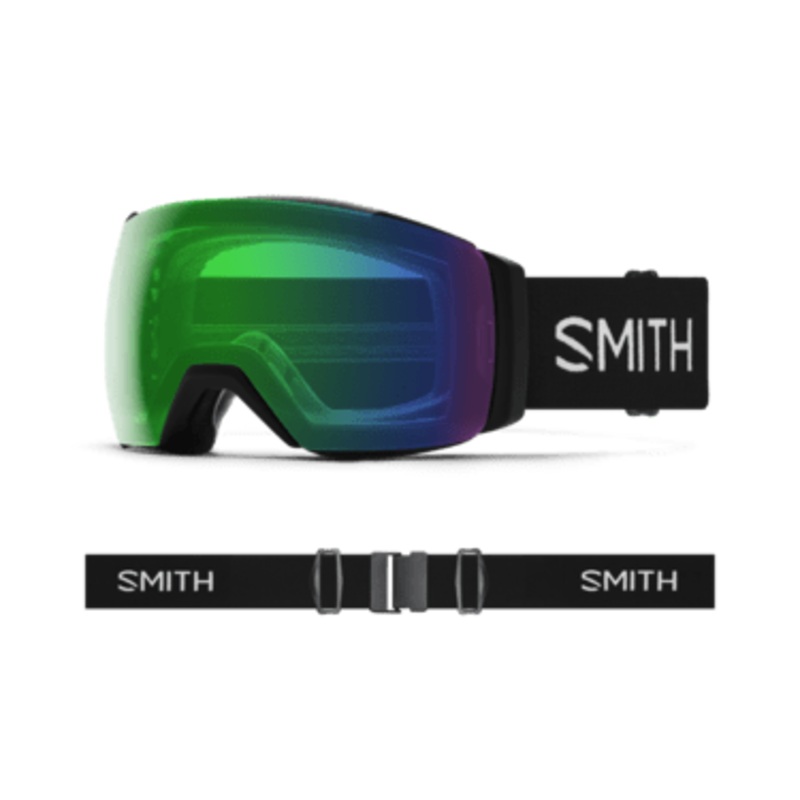 SMITH I/O MAG XL BLACK | EVERYDAY GREEN MIRROR & STORM BLUE SENSOR MIRROR