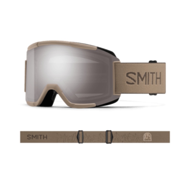 SMITH SQUAD BANDIT | SUN PLATINUM MIRROR & CLEAR