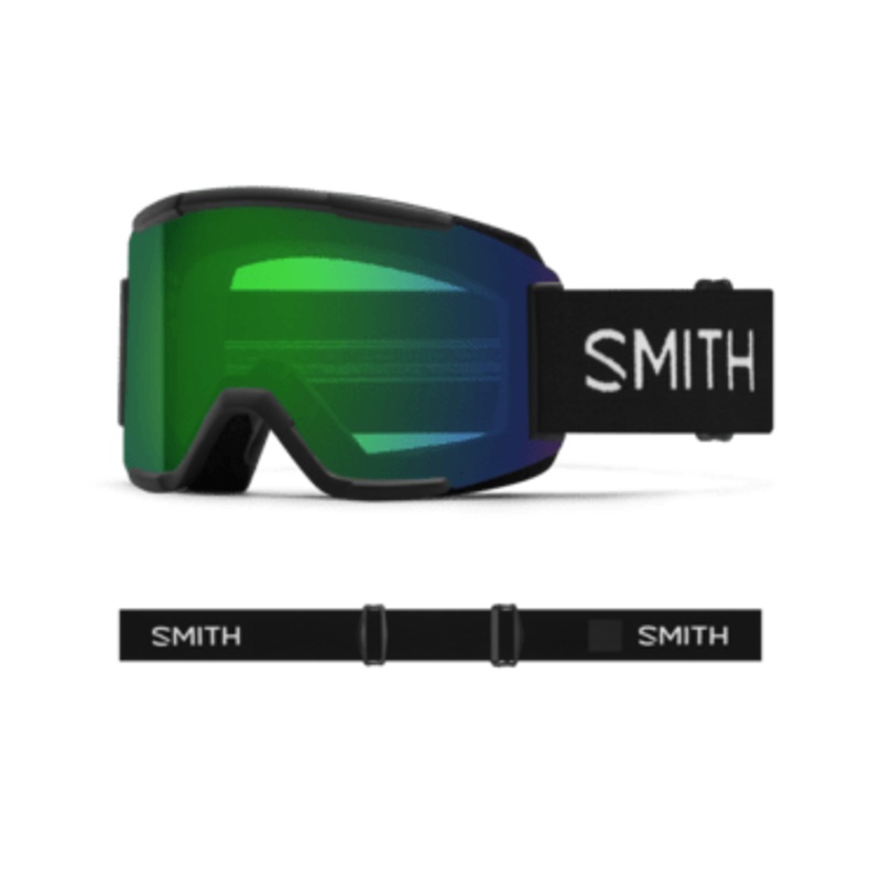 SMITH SQUAD BLACK | EVERYDAY GREEN MIRROR & CLEAR