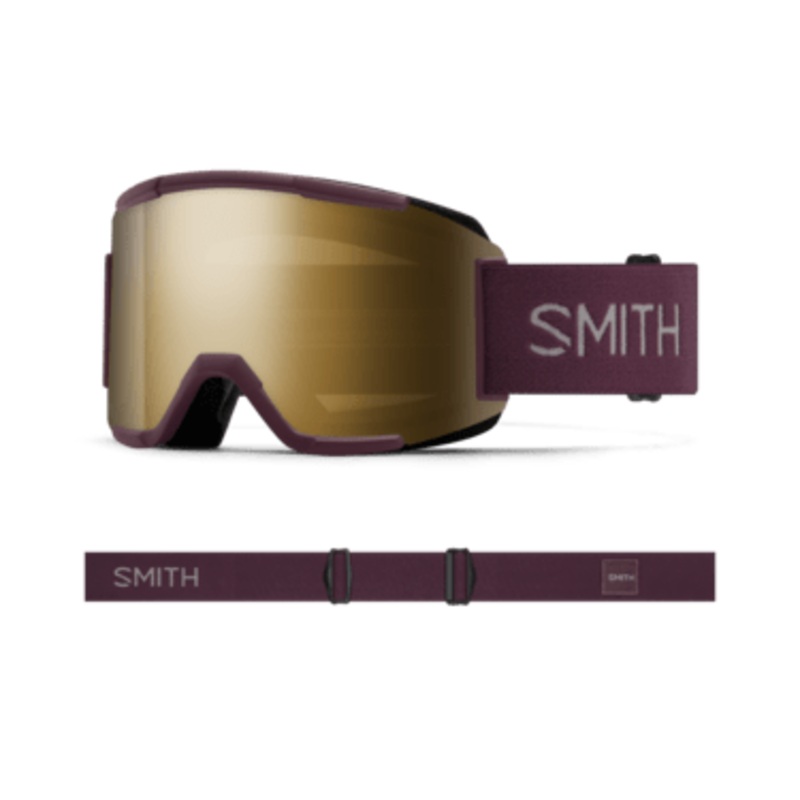 SMITH SQUAD LOW BRIDGE FIT MYSTIC | SUN BLACK GOLD MIRROR & CLEAR
