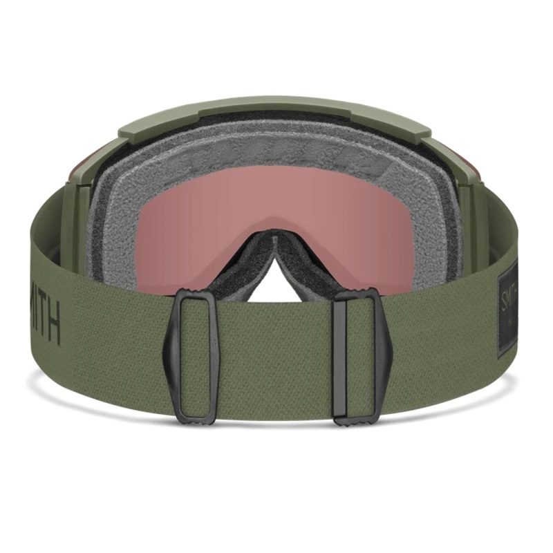 SMITH SQUAD XL FATIGUE GREEN | EVERYDAY RED MIRROR & STORM YELLOW FLASH