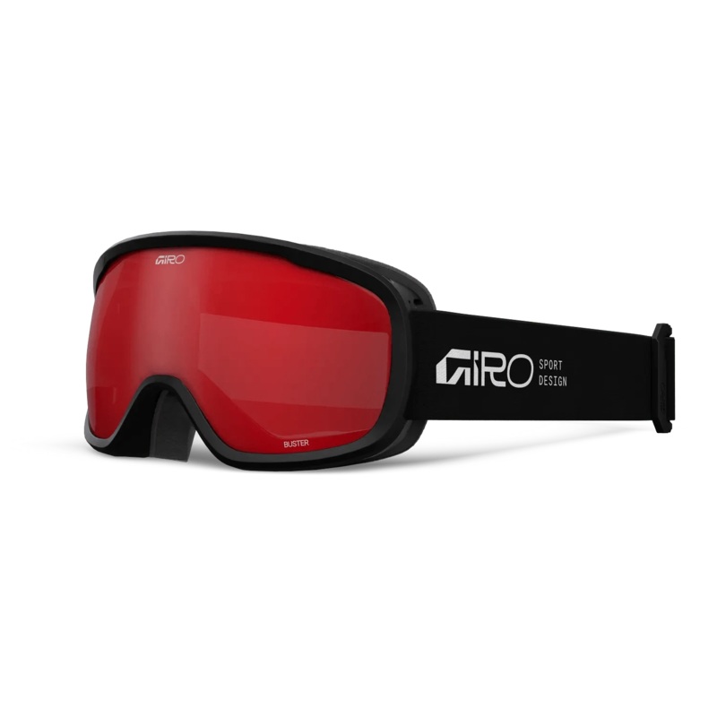 GIRO BUSTER BLACK STACKED | AMBER SCARLET