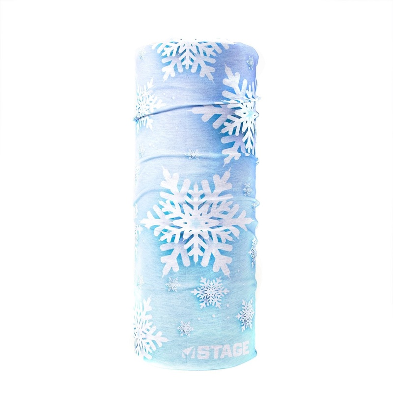 STAGE Face Tube – Blue Snowflake