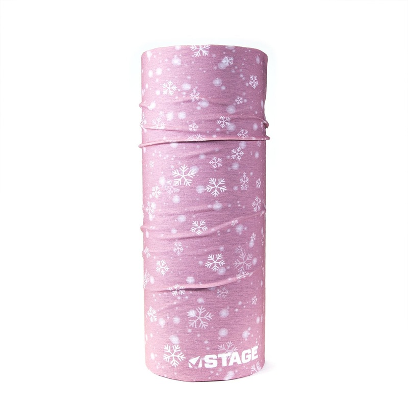 STAGE Face Tube – Pink Snow Flake