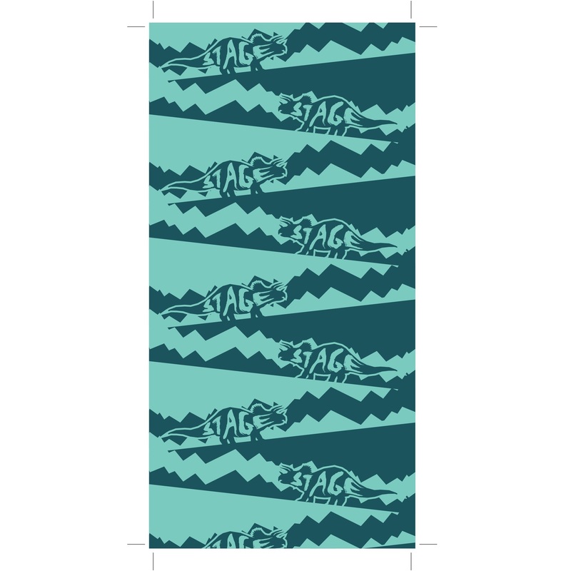 STAGE Jr. Face Tube – Dino Teal