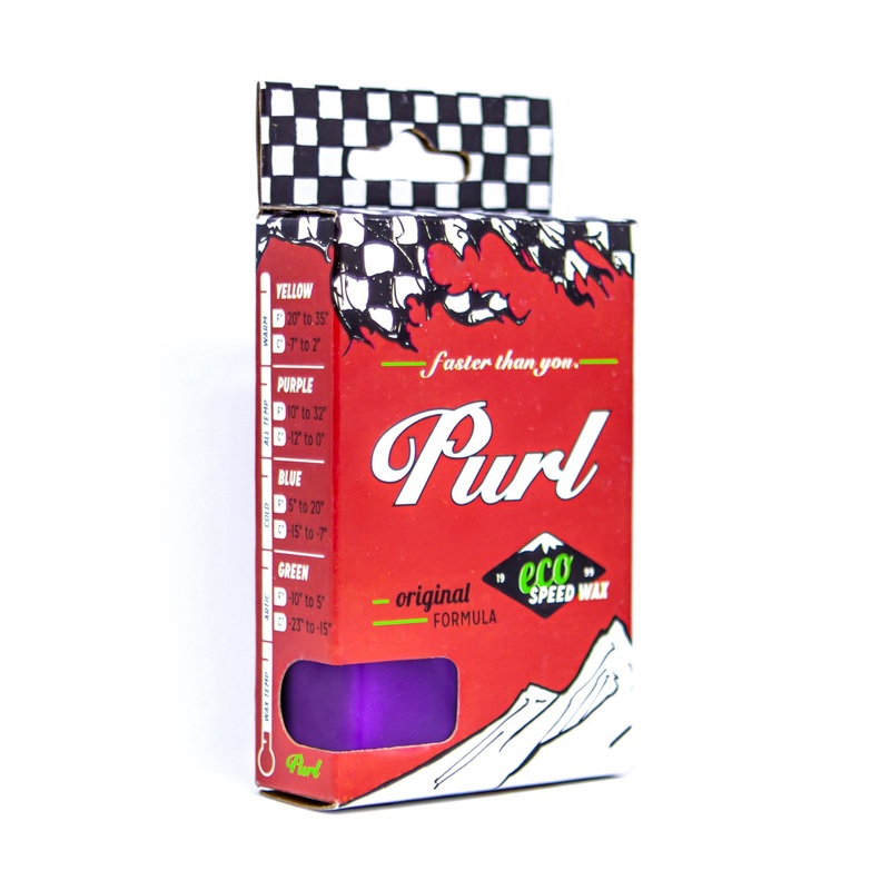 Purl All-Temp, Purple Ski Wax & Snowboard Wax – 65 Grams