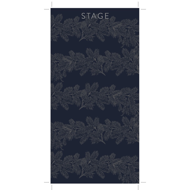 STAGE Face Tube – Floral Black – Fleece – Adult Small
