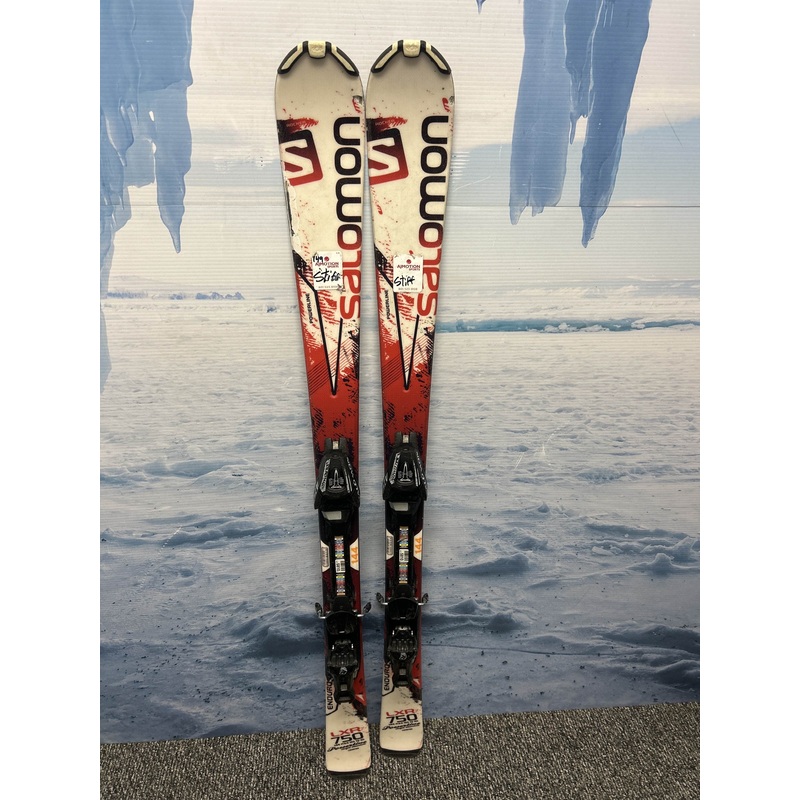 Used Salomon Enduro Powerline 144cm Skis w/ Salomon L10 Demo Binding
