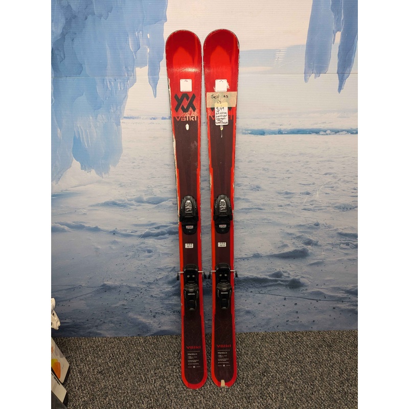 Used Volkl Mantra Jr. 138cm Jr Kids Skis w/ Marker 7.0 Free Bindings