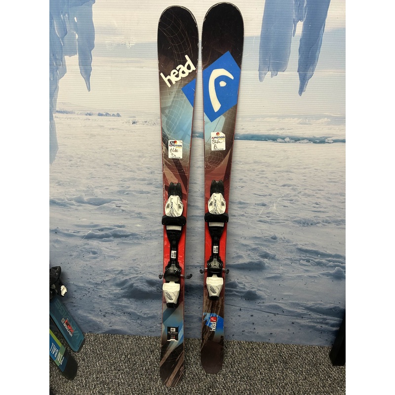Used Head The Jr. Caddy 141cm Jr Kids Skis w/ Tyrolia LRX 7.5 Demo Binding