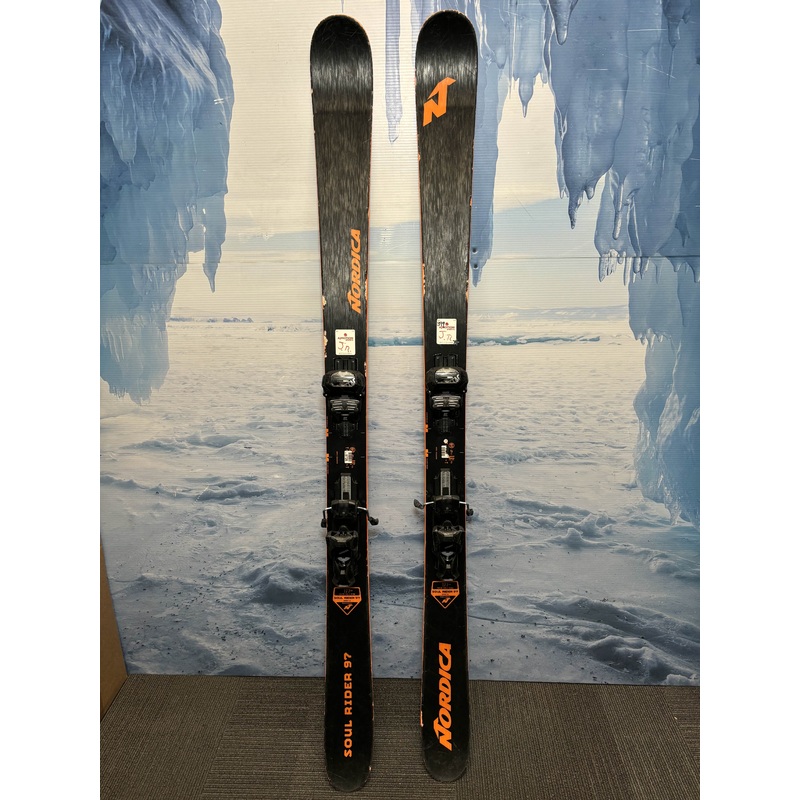 Used Nordica Soul Rider 97 Ski 177cm w/ Tyrolia Attack 13 Rental Binding