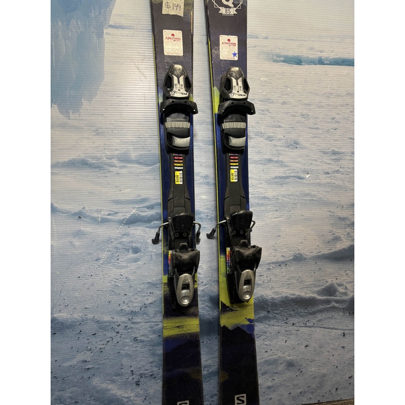 Used Salomon Q 85 Ski 160cm w/ Sympro 12 Demo Binding