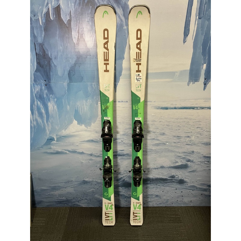 Used Head V-Shape V4 XL 170 CM w/ Tyrolia PR 10 Bindings