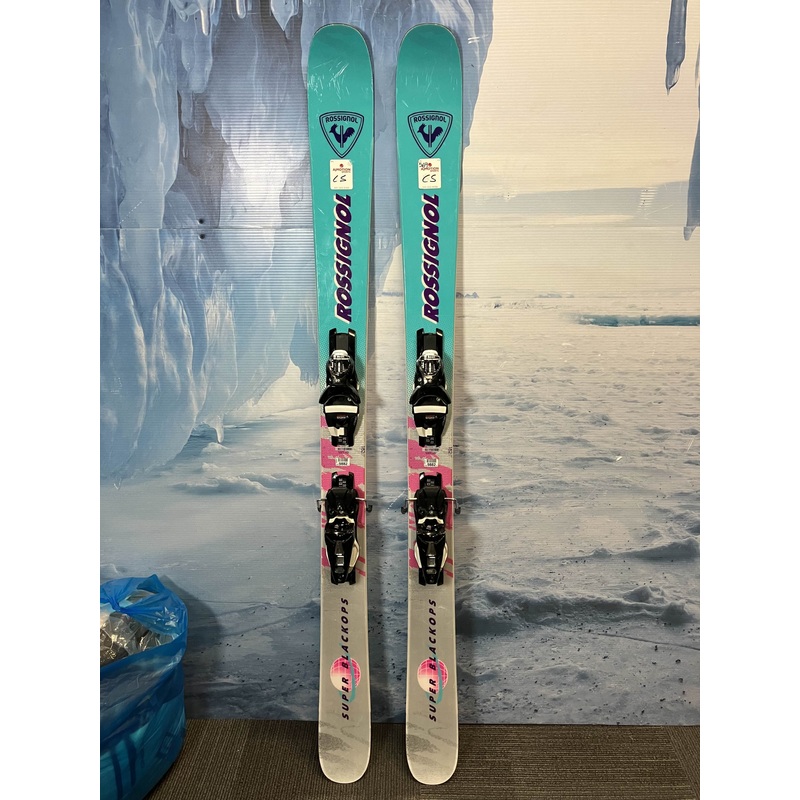 Used Rossignol Super Blackops 98 162cm Skis w/ Look Nx 12 Demo Bindings