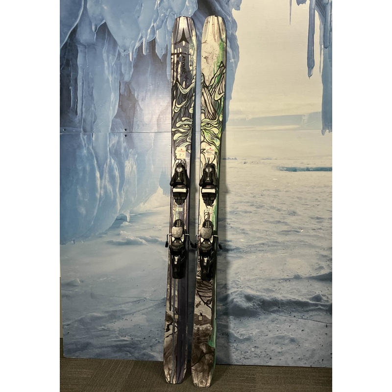Heavily Used Atomic Bent Chetler 100 180cm Skis w/ Atomic Strive 13 Bindings