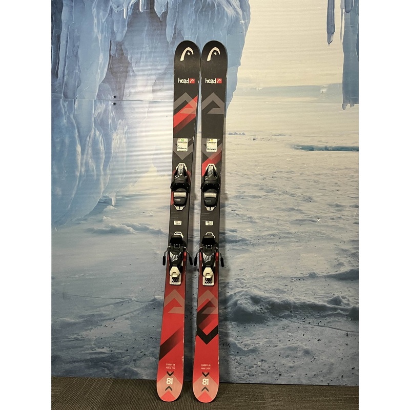 Used Head Caddy JR 151 Cm Kids Skis w/ Tyrolia SLR Bindings