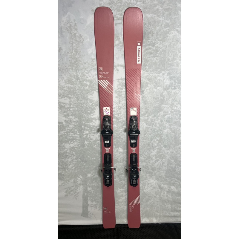 Lightly Used 2025 Armada Reliance 88 C Skis 168cm w/ Atomic 10 GW Binding