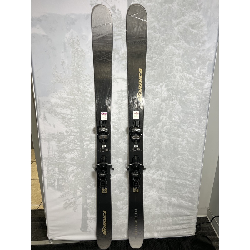 Used Nordica Unleashed 108 Ice 180 cm Skis 2024 w/Tyrolia Attack 14 Demo Bindings