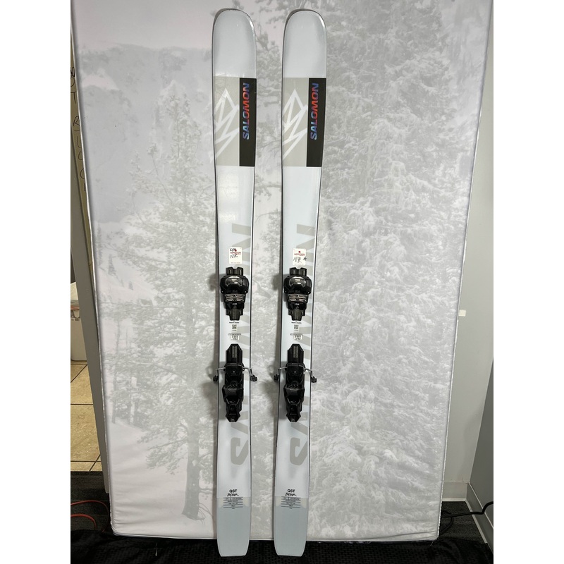 Used Salomon QST Blank 112 186cm Skis 2025 w/ Adjustable Tyrolia Attack 14 binding