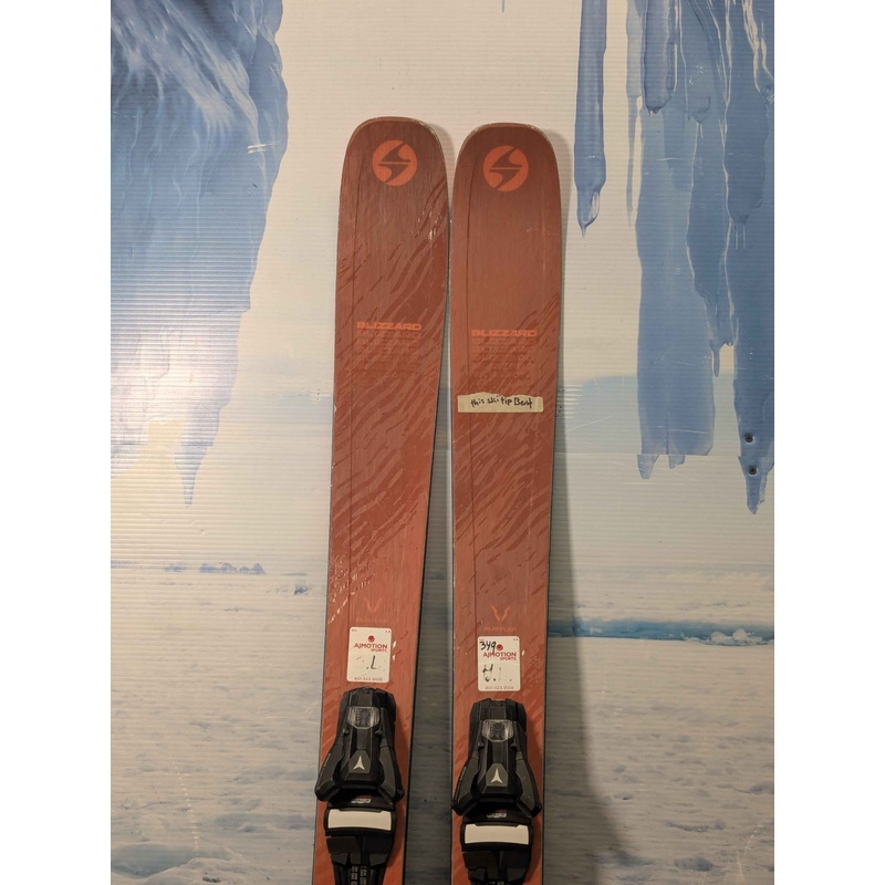 Heavily Used 2025 Blizzard Rustler 9 skis- 162cm w/ Armada Strive 13 Demo Binding