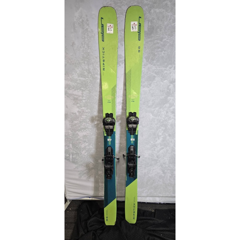 Heavily Used Elan Ripstick 96 172cm Skis w/ Tyrolla Attack 13 Adjustable Bindings