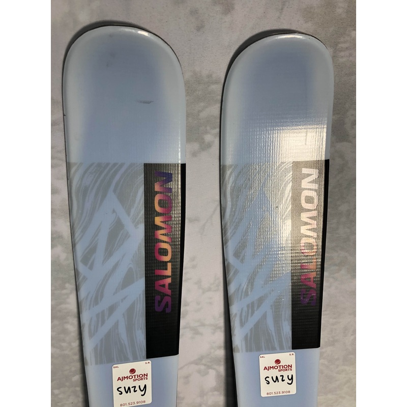 Used Salomon QST Lux 92 146CM Skis w/ adjustable Salomon M10 GW Binding