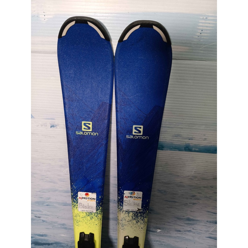 Used Salomon  Qst Max Jr Youth Kids Ski w/ Salomon Ez Trak 7 Demo Bindings – 130CM