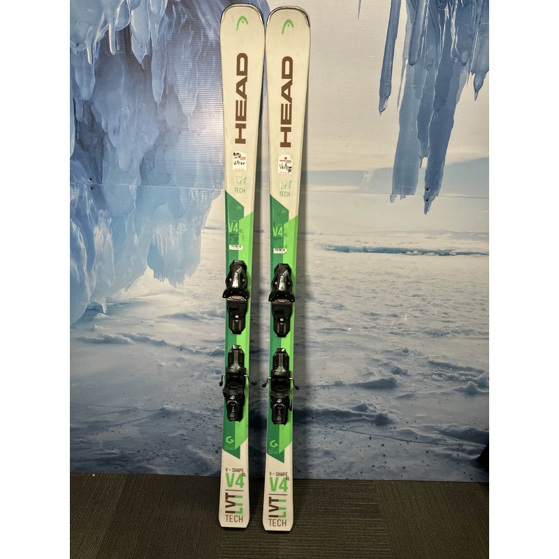 Heavily Used Head V-Shape V4 XL 177 CM w/ Tyrolia PR 10 Bindings