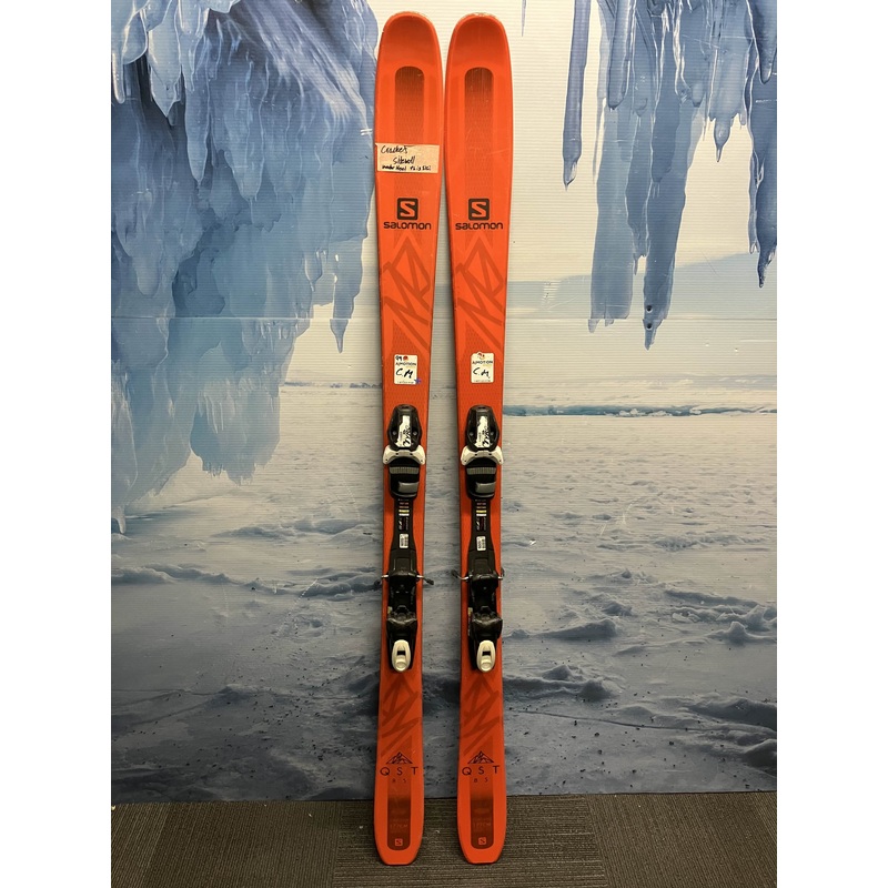 Well-Loved Salomon QST 85 177cm Skis w/ Tyrolia SP 13 Bindings