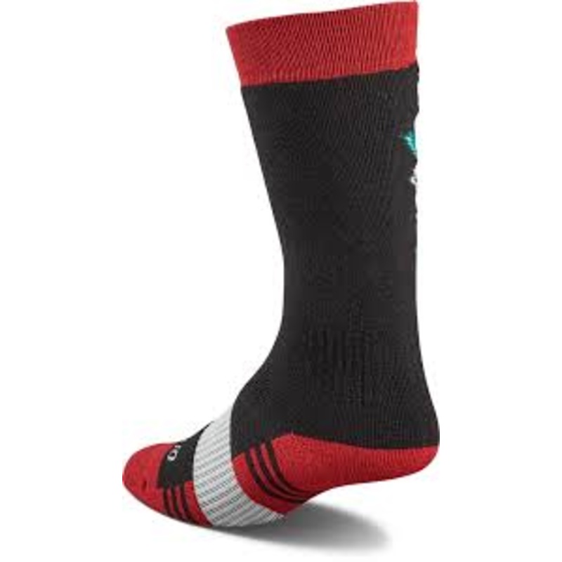 ThirtyTwo Womens Merino Sock|S/M Mens (5-9) Womens (5-8)|L/XL Mens (9-14) Womens (8-11)|Red/Black|Aqua