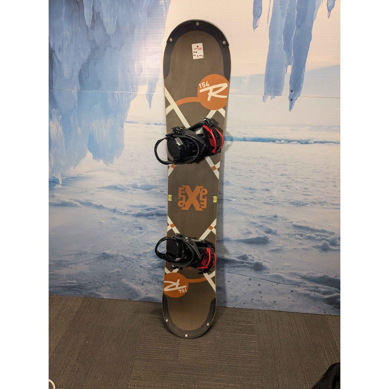Used Rossignol EXP 154cm Snowboard W/ K2 Large Demo Binding