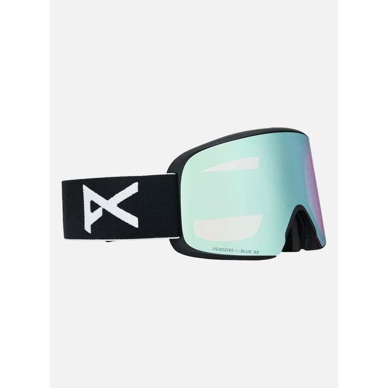 Anon M6 Adult Goggle + MFI Face Mask + Bonus Lens – Black/Percieve Blue