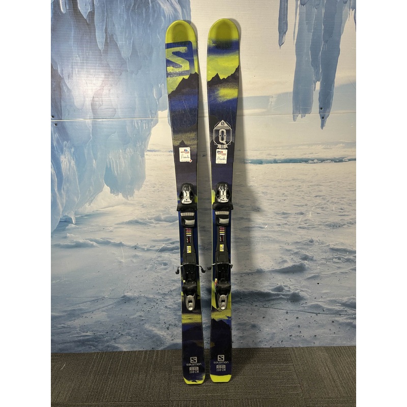 Used Salomon Q 85 Ski w/ Salomon Sympro 12 Demo Bindings – 160CM
